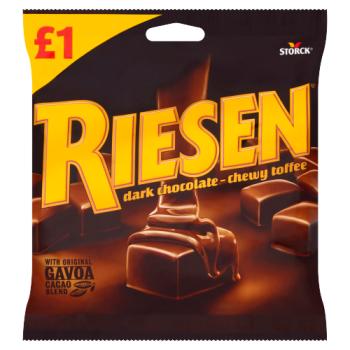 Riesen Dark Chocolate Chewy Toffee 110g