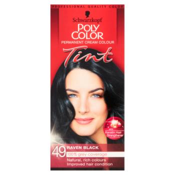 Schwarzkopf Poly Color Tint Permanent Cream Colour 49 Raven Black