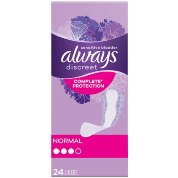 Always Discreet Incontinence Liners Normal 24