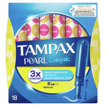 Tampax Pearl Compak Regular Tampons Applicator 18x
