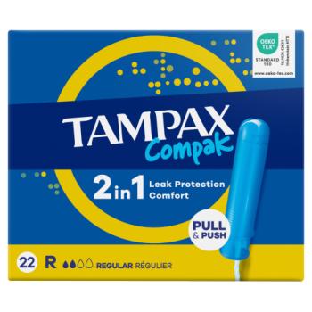 Tampax Compak Regular Tampons With Applicator x22
