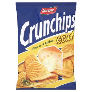 Lorenz Snack-World Crunchips X-Cut Cheese & Onion Flavour 150g