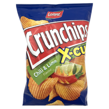 Lorenz Crunchips X-Cut Chili & Lime Flavour 