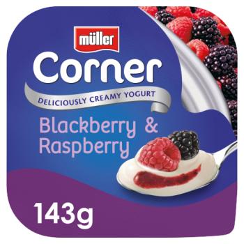 Müller Corner Blackberry & Raspberry Yogurt 143g