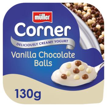 Müller Corner Vanilla Yogurt with Chocolate Balls 130g