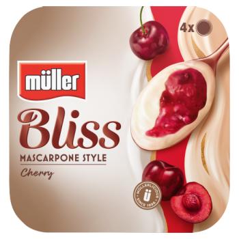 Müller Bliss Mascarpone Style Cherry 4 x 110g (440g)
