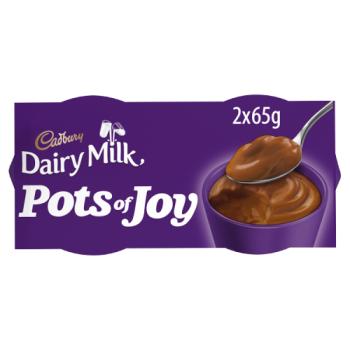 Cadburys Dairy Milk Pots Of Joy Chocolate Dessert 2x65g