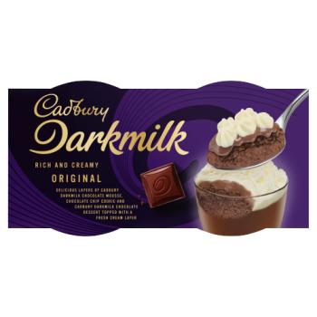 Cadbury Dark Milk Chocolate Trifle 2 X 90g (180g)