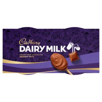 Cadbury Dairy Milk Creamy Milk Chocolate Dessert Pots 2 x 60g (120g)