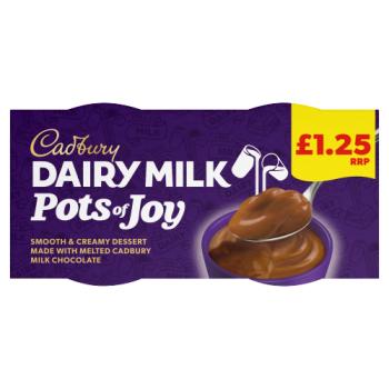 Cadbury Dairy Milk Pots of Joy 2 x 60g (120g)