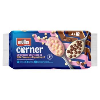 Müller Corner Delicious, Creamy Yogurt Family Pack 4 x 124g (496g)