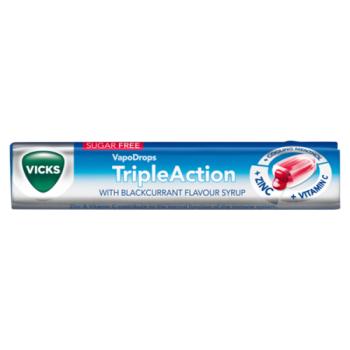 Vicks TripleAction with Blackcurrant Flavour Syrup 42g