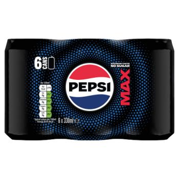 Pepsi Max 6 x 330ml