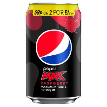 Pepsi Max Raspberry Cola 330ml