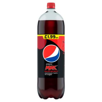Pepsi Max R/berry £1.99  2ltr