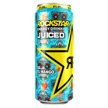 Rockstar Juiced Baja El Mango 500ml Can, Pmp £1.35