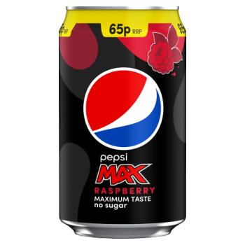 Pepsi Max Raspberry 65p  330ml