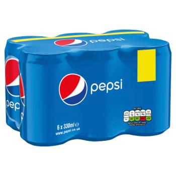 Pepsi Regular 6pk £3.79  330ml