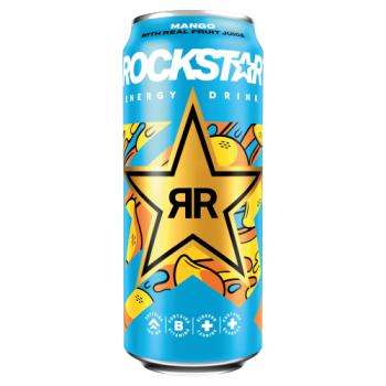 Rockstar Energy Drink Mango with Real Fruit Juice 500ml