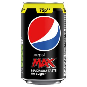Pepsi Max 75p            330ml
