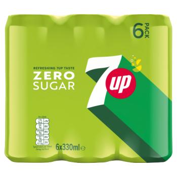 7Up Zero Sugar Can 6 x 330ml