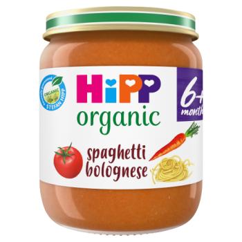HiPP Organic Spaghetti Bolognese Baby Food Jar 6+ Months 125g