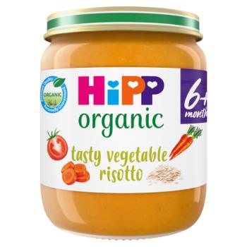 HiPP Organic Tasty Vegetable Risotto Baby Food Jar 6+ Months 125g