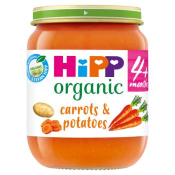 Hipp Organic Carrots And Potatoes Baby Food Jar 4+ Months 125g