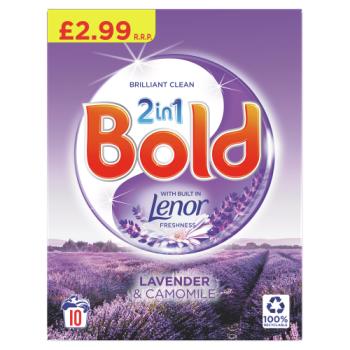 Bold 2in1 Washing Powder Lavender & Camomile 650kg 10 Washes