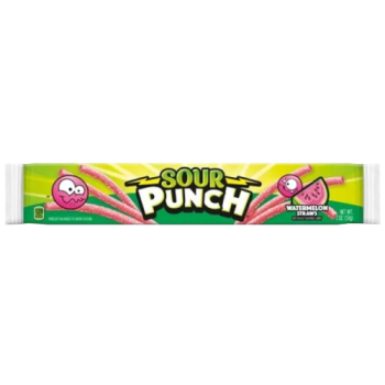 Sour Punch Watermelon Flavor Straws Candy 57g 