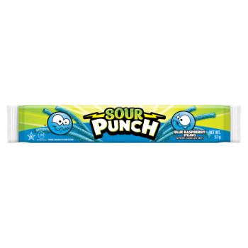 Sour Punch Blue Rasp Straws