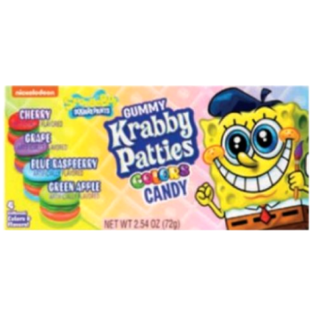 Nickelodeon Spongebob Squarepants Gummy Krappy Patties Colors Candy 72g 