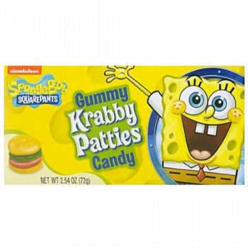 Spongebob Squarepants Gummy Krabby Patties Candy 72g 