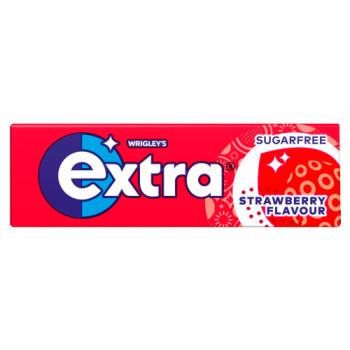 Extra Strawberry Flavour Sugarfree Chewing Gum 10 Pieces