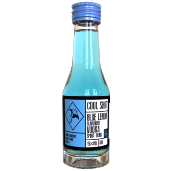 Cool Shot Blue Lemon Flavoured Vodka Spirit Drink 20ml