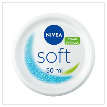 NIVEA  Soft Moisturiser Face Body & Hands 50ML