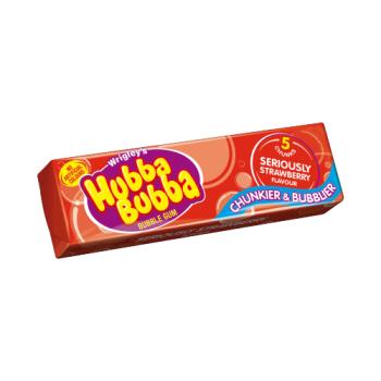 Hubba Bubba Seriously Strawberry  Bubblegum 5 Chunky Chews