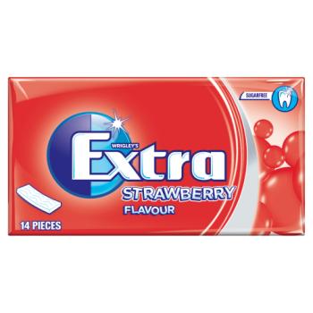Extra Strawberry Chewing Gum Sugar Free 14 Sticks