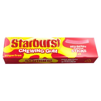 Starburst Chewing Gum Sugar Free Red Berry 5 Sticks