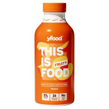 YFood Fruity Ready-to-Drink Complete Meal Peach 500ml