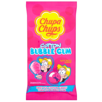 Chupa Chups Cotton Bubble Gum Tutti Frutti Flavour 11g 