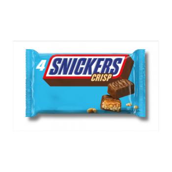 Snickers Crisp Chocolate Bar Multipack 4 X 40g (160g)