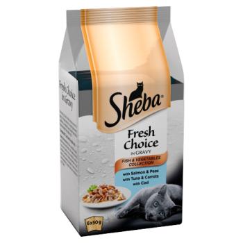 Sheba Fresh Choice Salmon&peas/tuna&car
