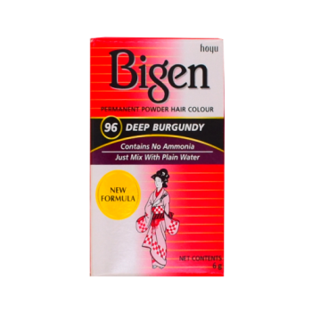 Bigen Permanent Powder Hair Colour 96 Deep Burgundy 6g 