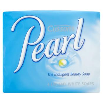 Cussons Pearl Creamy White Bar Soap 4 x 90g