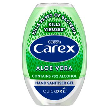 Carex Antibacterial Hand Sanitiser Gel Aloe Vera 50ml