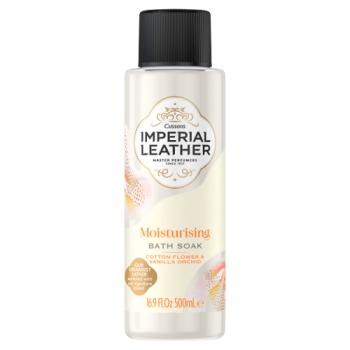 IMPERIAL LEATHER Moisturising Bath Soak Cotton Flower & Vanilla Orchid 500ml