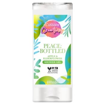 Cussons Creations Peace: Bottled Apple & Elderflower Shower Gel 400ml