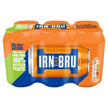 IRN-BRU Soft Drink 6 x 330ml Cans