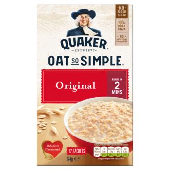 Quaker Oat So Simple Original Porridge Sachets 12x27g